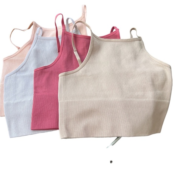 Ribbed bib Crop Cami - Picture 3 of 3